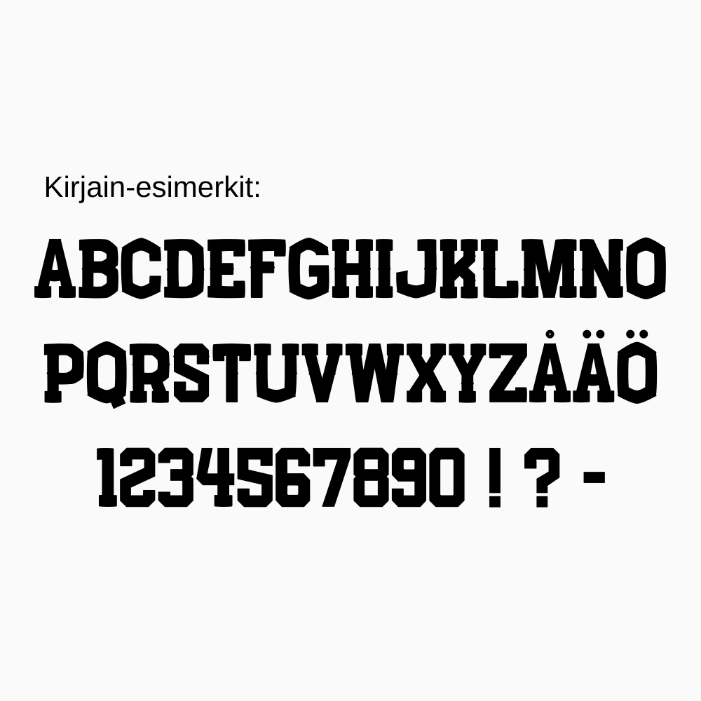 Personoitava matto kuntosalille omalla tekstillä