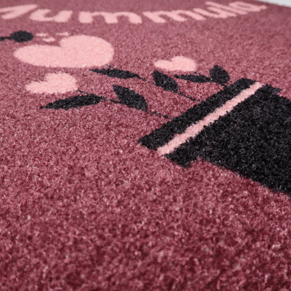 Personoitava kynnysmatto-sydan-purppura