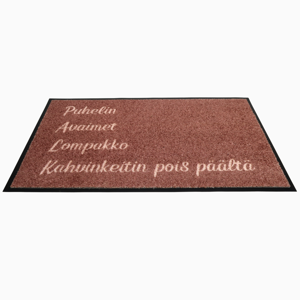 Kynnysmatto beige tekstillä