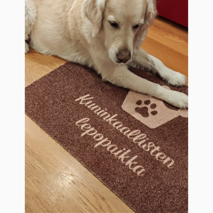Lemmikin oma matto kruunu-kuviolla, personoitava