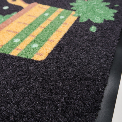 Saunan kynnysmatto, musta - Jätä huoles ulos