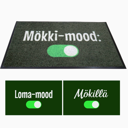 Personoitava vihreä kynnysmatto - Mökki-mood
