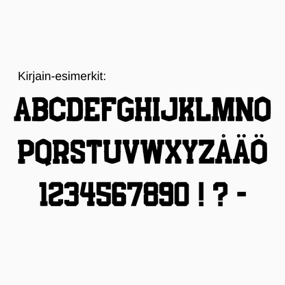 Personoitava matto kuntosalille omalla tekstillä