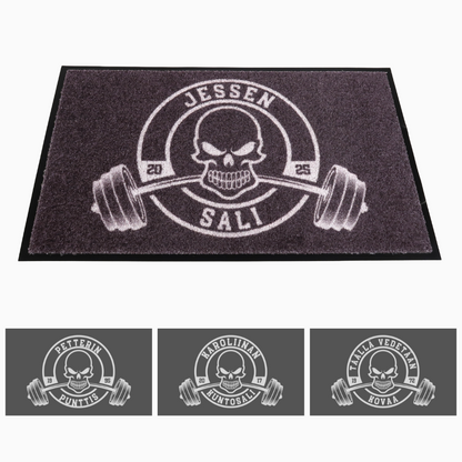 Personoitava matto kuntosalille omalla tekstillä