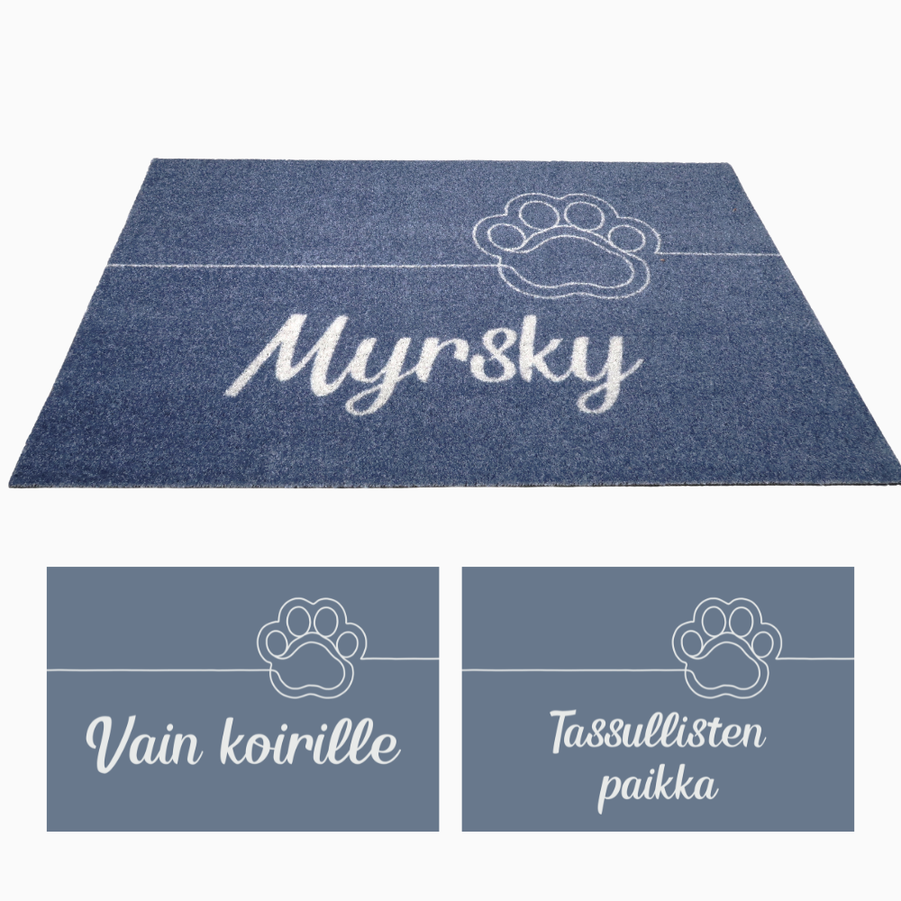 Personoitava lemmikin matto 90x60 cm - oma nimi tai teksti, tassu