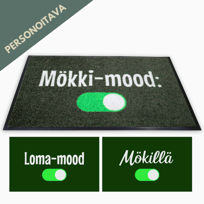 Personoitava vihreä kynnysmatto - Mökki-mood