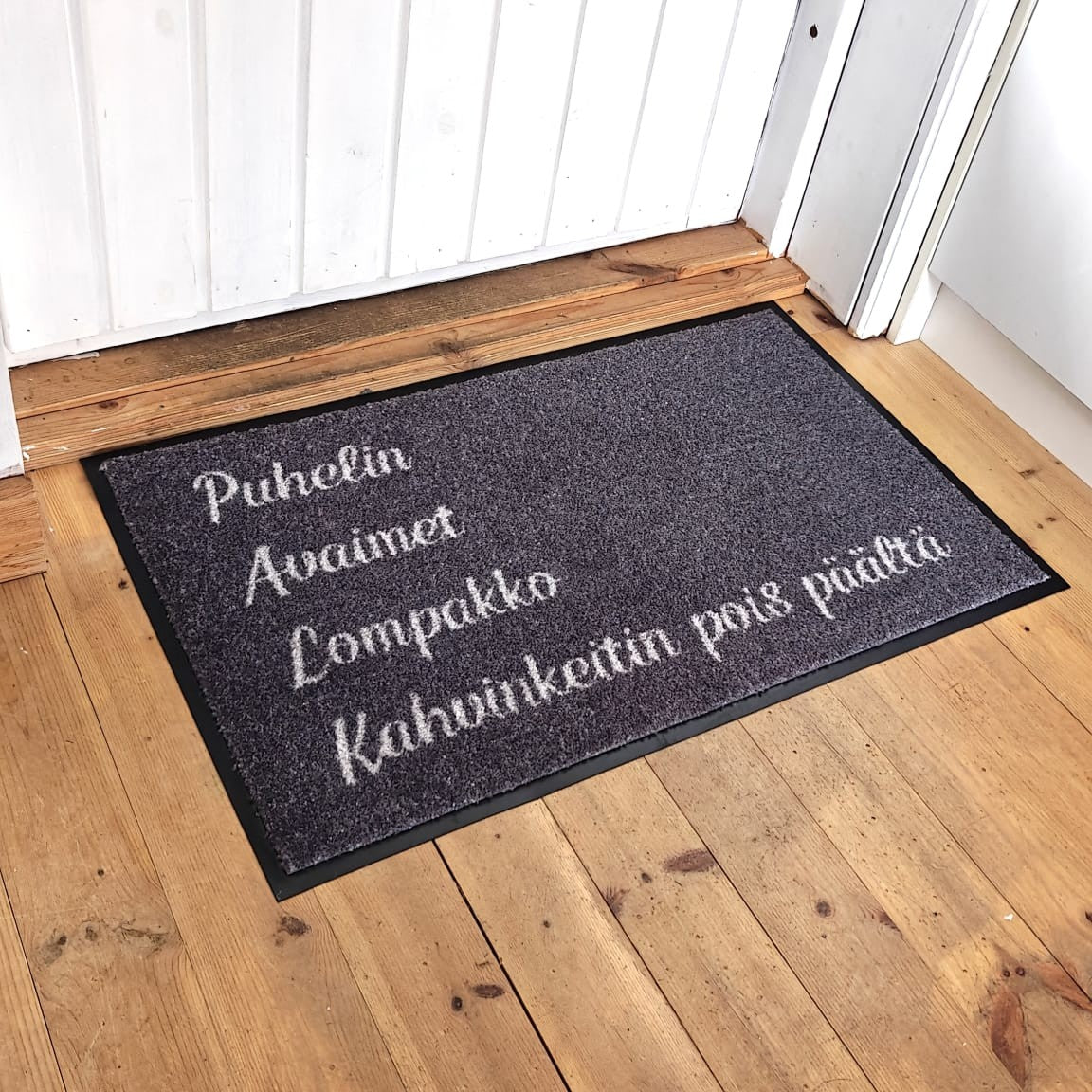 Muistilista ovimatto harmaa