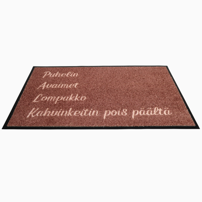 Kynnysmatto beige tekstillä
