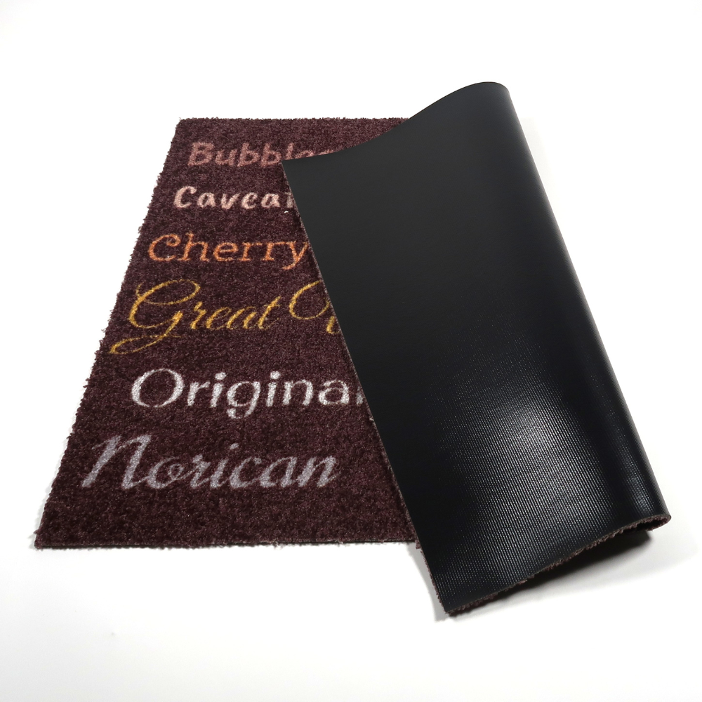 Personoitava yksivärinen kynnysmatto omalla tekstillä